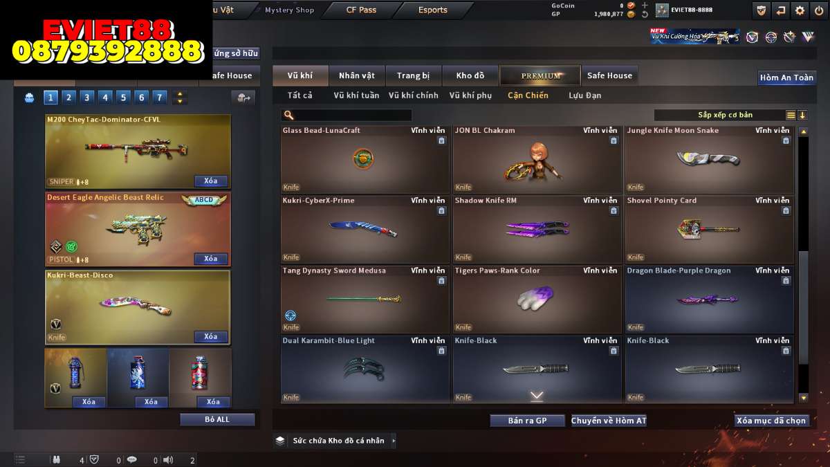 shop acc cf uy tin gia re